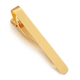 Yunhaobaoh: 1 Piece Stylish Tie Clip, Classic Simple Style, Men's Business Tie Pin, Suit Shirt, Tie Clip Buckle, Wedding Accessory, gold
