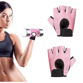 PMTFUMY weight lifting gloves Adjustable Breathable Gym Gloves with Wrist Wrap Fitness Workout Gloves for Men Women For Training, Pull Ups，Exercise, Cycling, Weightlifting 2pcs