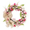 Tulip Wreath Tulip Decorative Wreath Artificial Tulip Wreath Decorative Flower