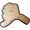 Alaska Shaped Road Map Cribbage Board