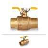Midline Valve 837C256-NL Premium Full Port Ball Valve with T-Handle