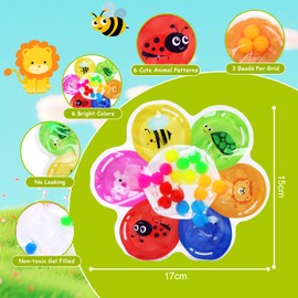 JoyPlus Color Sorting Toys Sensory Toys, Fine Motor Skills Game for Toddlers, Color Matching Toy Preschool Learning Activities Educational Calm Down Montessori Toy Gifts for 3 4 5 Ages Kids Boys Girls