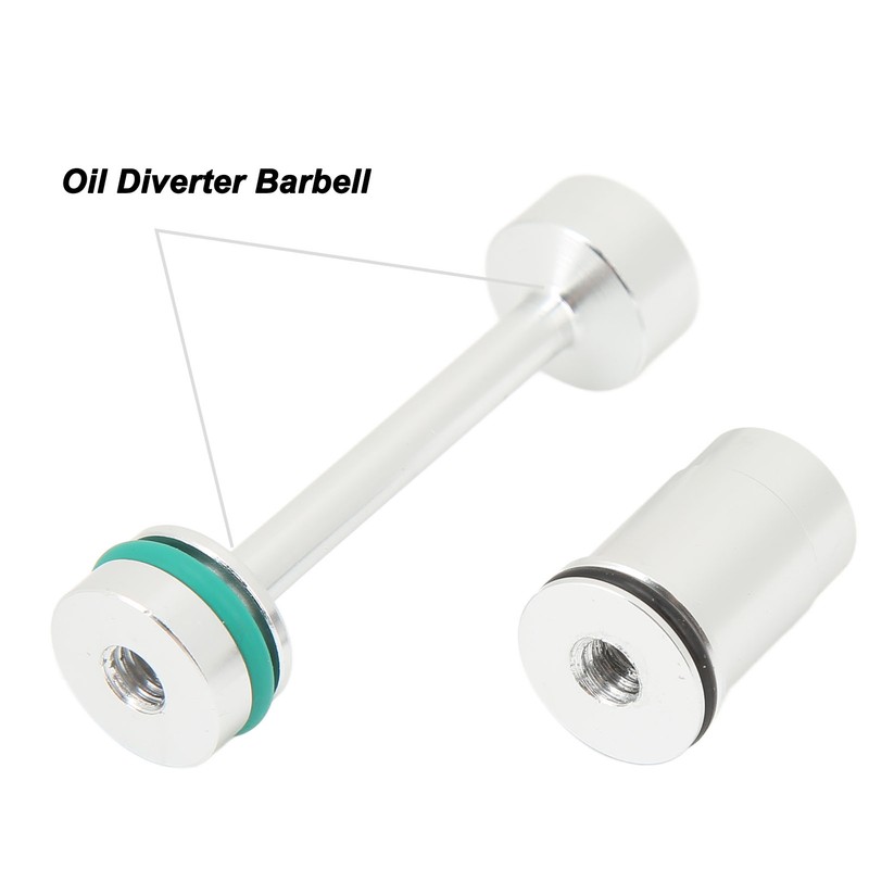 Oil Diverter Barbell Restrictor Galley Plug with Bypass Valve Plug