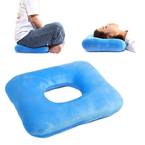 wefaner Donut Pillow Tailbone Pain Relief Cushion Bed Sores,Butt Donut Pillow Anti-Decubitus Pad-Breathable for Hemorrhoids,After Surgery,Pregnancy, Pressure Sores.