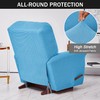 CONRUSER Stretch Recliner Chair Covers, 4-Piece Soft Sofa Cover Thick