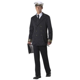 California Costumes Men's Retro Pilot, Black, X-Large