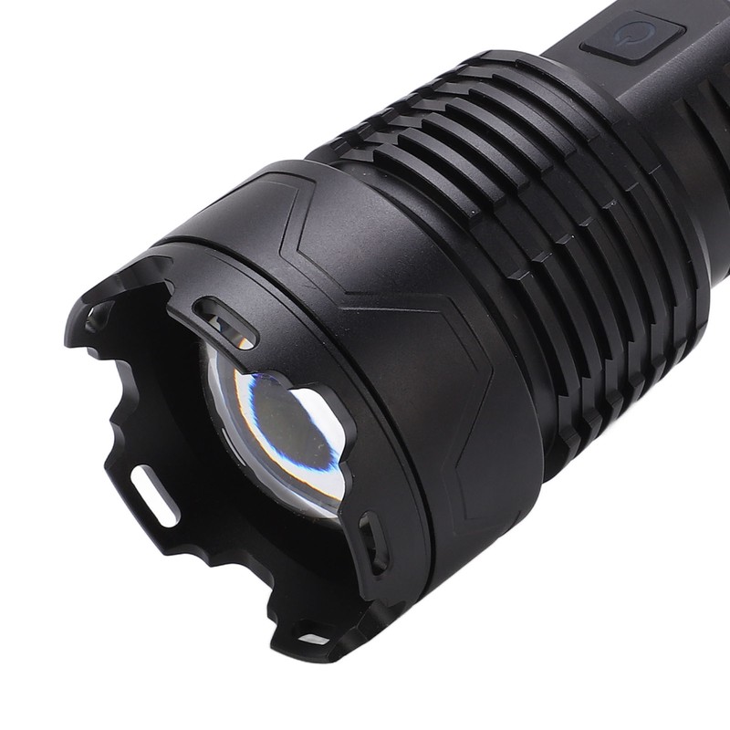 Telescopic LED Flashlight High Bright USB Rechargeable Zoomable Flashlights IPX4
