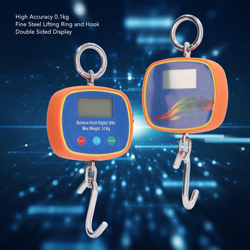 Electronic Hook Scale Double Sides LCD Screen Hanging Scale Portable