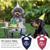 2 Pack Dog Birthday Bandana, Boy Girl Triangle Scarf for