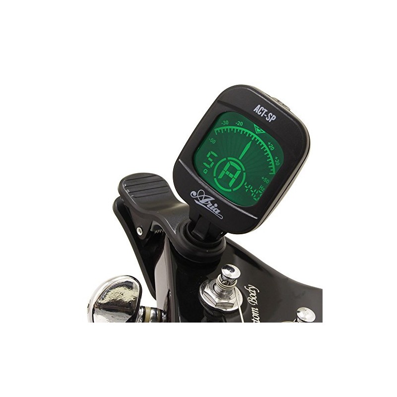 ARIA ACT-SP WH Clip-On Multi-Mode Tuner, White