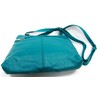 Women's Genuine Leather Small Cross Body Messenger Purse (Teal)
