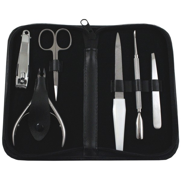 6 PCS Pedicure/Manicure Tools Set Nail File Clippers Cleaner Cuticle