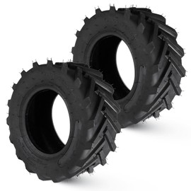 Lawn Mower Tires 16X6.50-8 16X6.50X8 Pneumatic 4Ply Tubeless Turf Tire for Riding Lawnmower Garden Tractor 166508 (2 Pack)