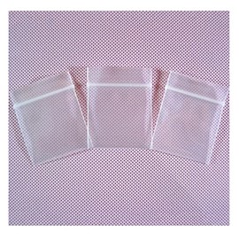 XSY Mini Zip Ziplock Bags Pack of 100 Outer Size 25 mm x 30 mm Thickness 100 Micron Plastic Bags Zip Resealable Bags for Pack