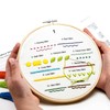 Azenera Embroidery Kit for Beginners - Learn Different Stitches, Simple