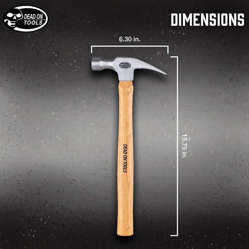Dead On Tools-20oz Milled Face Framing Hammer,(DOH20M15)