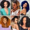 COOKOO 6 Inch 8 packs Pre-looped Yanky Twist Crochet Hair