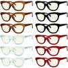 Eyekepper 12-Pack Blue Light Blocking Reading Glasses for Women Half