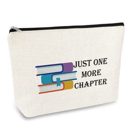 Book Lover Gifts Makeup Bag Reading Lovers Gifts Cosmetic Bag Reading Book Club Gift Bibliophile Gifts Book Worm Gift Bookish Gifts Librarian Book Nerd Gifts Birthday Gifts for Book Lover Friends