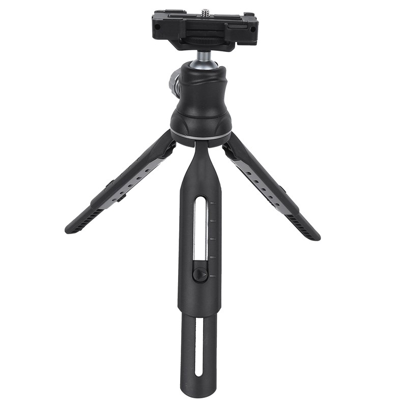 Mini Metal Desktop Tripod Stand Selfie Vlog Handle for Mobile
