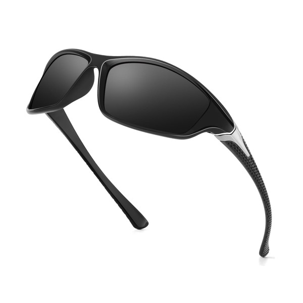 QALLY Polarized UV400 for Running Fishing Sports Sun glasses Mens