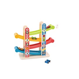 Tooky Toy 921 TY840 EA Wooden Sliding Tower-Small, Multicolour