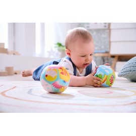 HABA HABA 306318 - Babyball Regenbogenwelt, Bälle ab 6 Monaten, Mehrfarbig