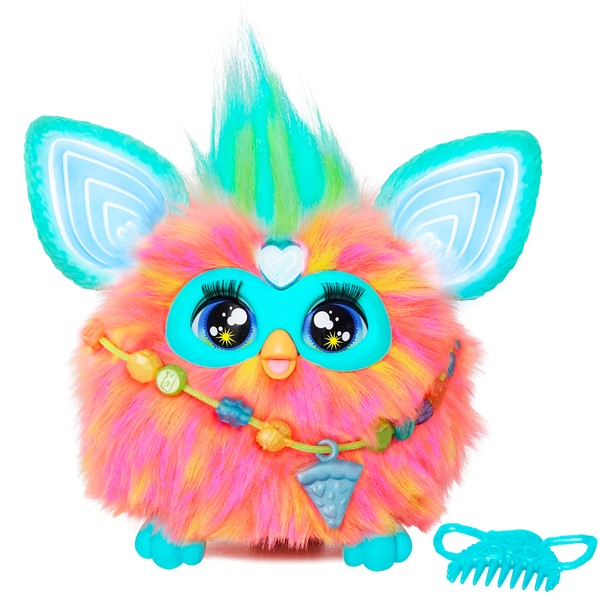 Furby Coral, 15 Fashion Accessories, Interactive Plush Toys for 6