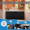 Fabric Sink Skirt Waterproof Self-Adhesive Bathroom Sink Skirt Diamond Stitch