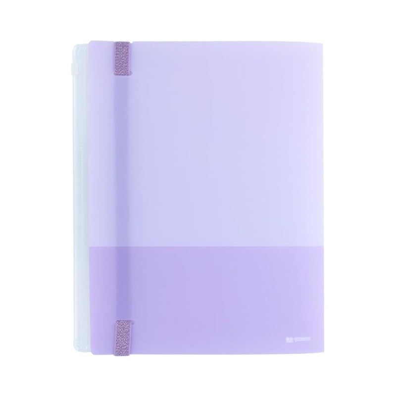 Sunstar Stationery Clear File with Band Mitte Lavender S2173069