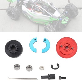 Drfeify RC Speed Clutch Set, 13T Flywheel Clutch Variator Set, 1/10 RC Clutch and Bearing Set, Suitable Playing Accessories for 1:10 RC Nitro Engine (Red)