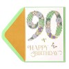 Papyrus 90th Birthday Card (Warm Memories)