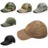 DURUS Mens Tactical Army Camo Baseball Skip Cap - Plain