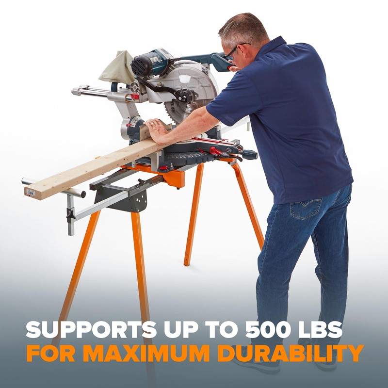 BORA Universal Miter Saw Stand with Quick Release Tool Mounting