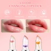 LOPHE Flower Jelly Lipstick Set, 3-Piece Magic Temperature Colour Changing