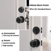 2 Sets Matte Black Keyed-Alike Door Levers and Single Cylinder