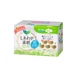 Laurier F Happiness Bare Skin Ultra Slim for Many Daytime Wings, 8.9 inches (22.5 cm), Pack of 20