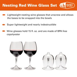 GSI Weinglas Weißwein Glas, Edelstahl, 63305, 1 Stück (1er Pack)