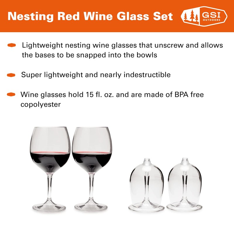 GSI Weinglas Weißwein Glas, Edelstahl, 63305, 1 Stück (1er Pack)