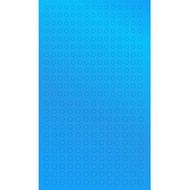 Haikyu Parts CMS-M-BLU Circular Metallic Seal M (0.12 - 0.18 inches (3.0 - 4.6 mm) Metallic Blue 1 Sheet for Plastic Model