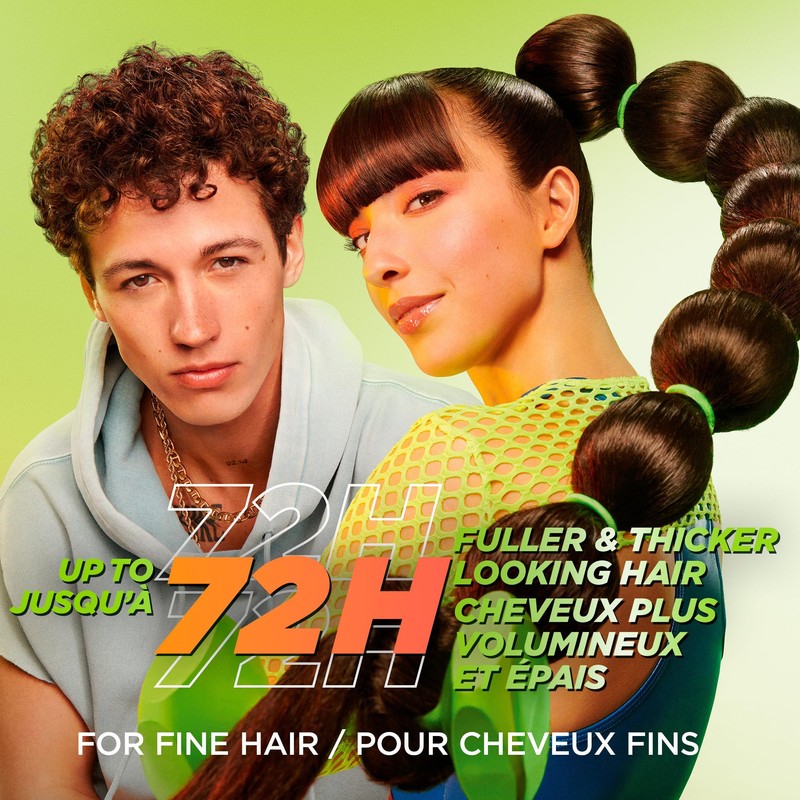 Garnier Fructis Grow Strong Biotin Shampoo for Thicker Hair, with