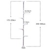 Hershii 5-Layer Indoor Plant Pole Spring Tension Rod Corner Flower
