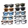 LJCZKA Retro Small Round Sunglasses for Women Men Classic Tinted