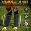 Mesh Horse Fly Boots Tough Breathable, 4 Pack, (Black, Large)