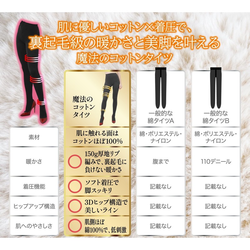 Magic Tights, Soft Compression, Cotton Tights, Women's, Magic Tights, Cotton,