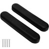 AR081EP One Pair - Black Solid Desk Length Wheelchair Armrests