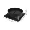 Outanaya Kitchen Exhaust Fan Backflow Preventer Stop Valve for Range