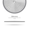 LEKEYE Shower Drain Hair Catcher/Strainer/Stainless Steel and Silicone