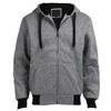 Gary Com Marled Sherpa Lined Fleece Men Hoodies, Heavyweight Thick