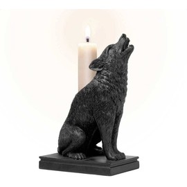 Alchemy England - Ulula Noctis - Gothic Wolf Candlestick